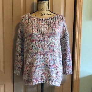 Chunky Cable Knit Crochet Sweater